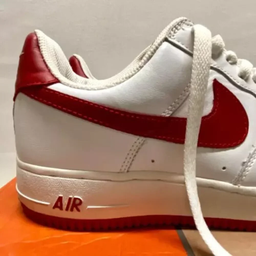 Nike Air Force 1 Men's 10 White Red Low '82 Limited 306353-161 Rare 2003 Y2K Vtg